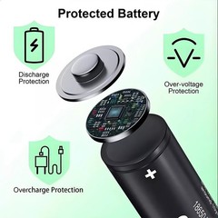 1~10x 3.7V 9900mAh Rechargeable Button top Li-ion Batteries High Capacity Lot US