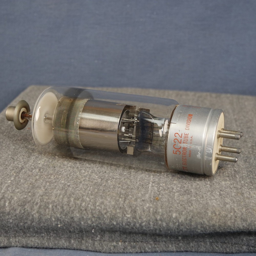 ITT 5C22 Hydrogen Thyratron Vacuum Tube Filament Test Good #1