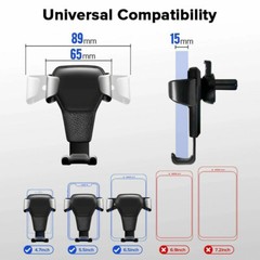 Gravity Car Mount Air Vent Phone Holder for iPhone X XR XS Max Samsung S10 Note9
