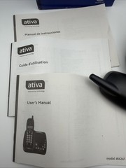 Ativa A241 2.4GHz Cordless Phone Answering System NO BATTERY UNTESTED Read!!