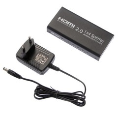 UHD 4K 60Hz HDMI 2.0 Repeater Amplifier Splitter Box Hub HDR 1080P 1×4 1In 4Out