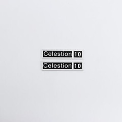 Celestion 10 Speaker Grill Logo Badge Emblem Aluminum 40mm(1.57″)X9mm(0.35″)