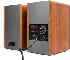 R1280T 42W Powered Bookshelf Speakers – Active Studio Monitors with Wood Finish