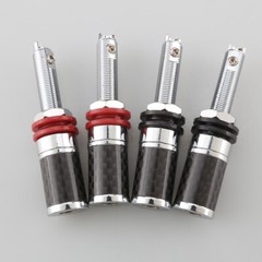 4Pcs Copper Long Amplifier Speaker Banana Female Terminal Binding Post Socket