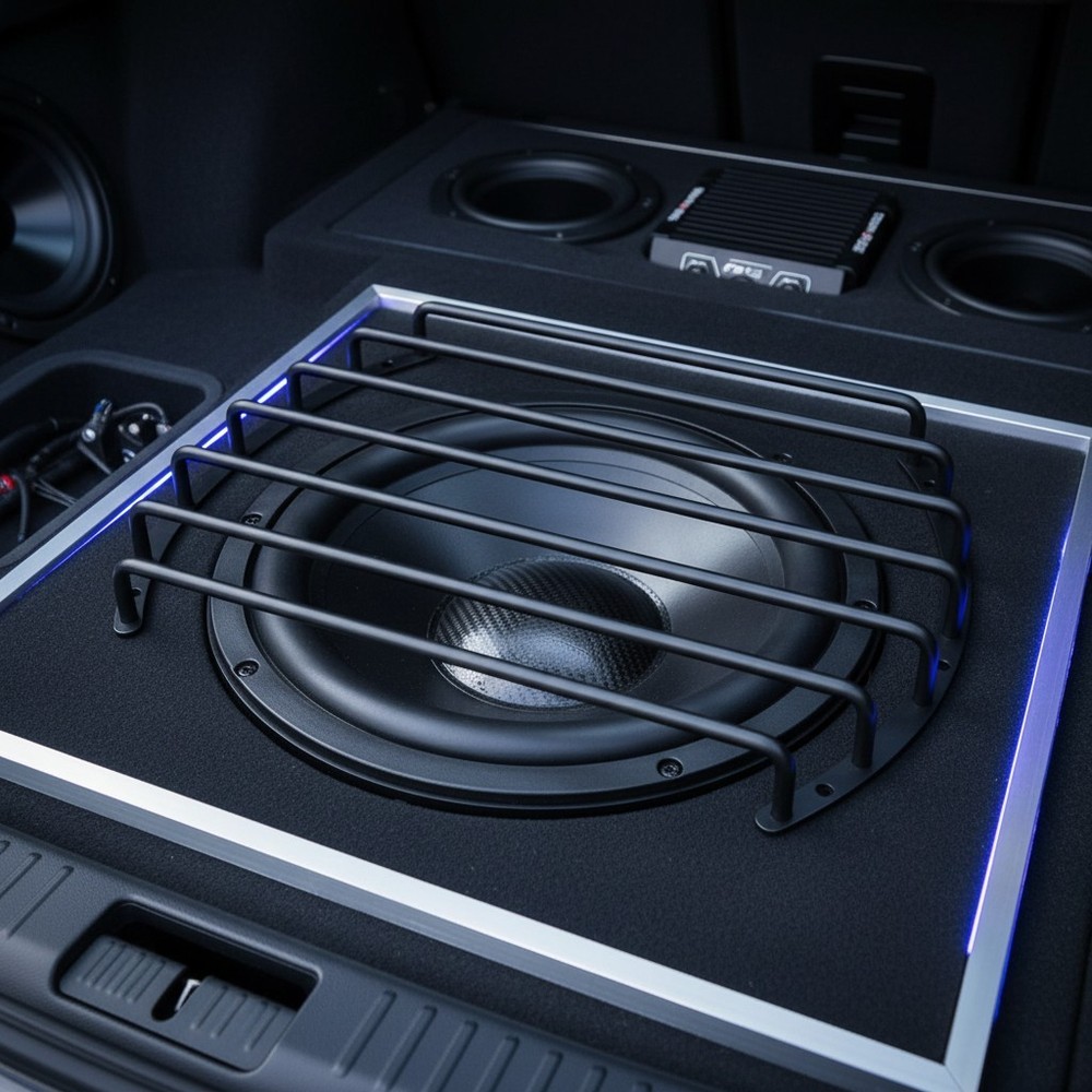 Metal 12 Inch Subwoofer Grill Cover – Compatible with Most Car Audio Systems