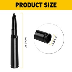 Bullet Style 0.5 Cal Short Black Antenna Mast Power for DODGE RAM &RAM 2009-2023