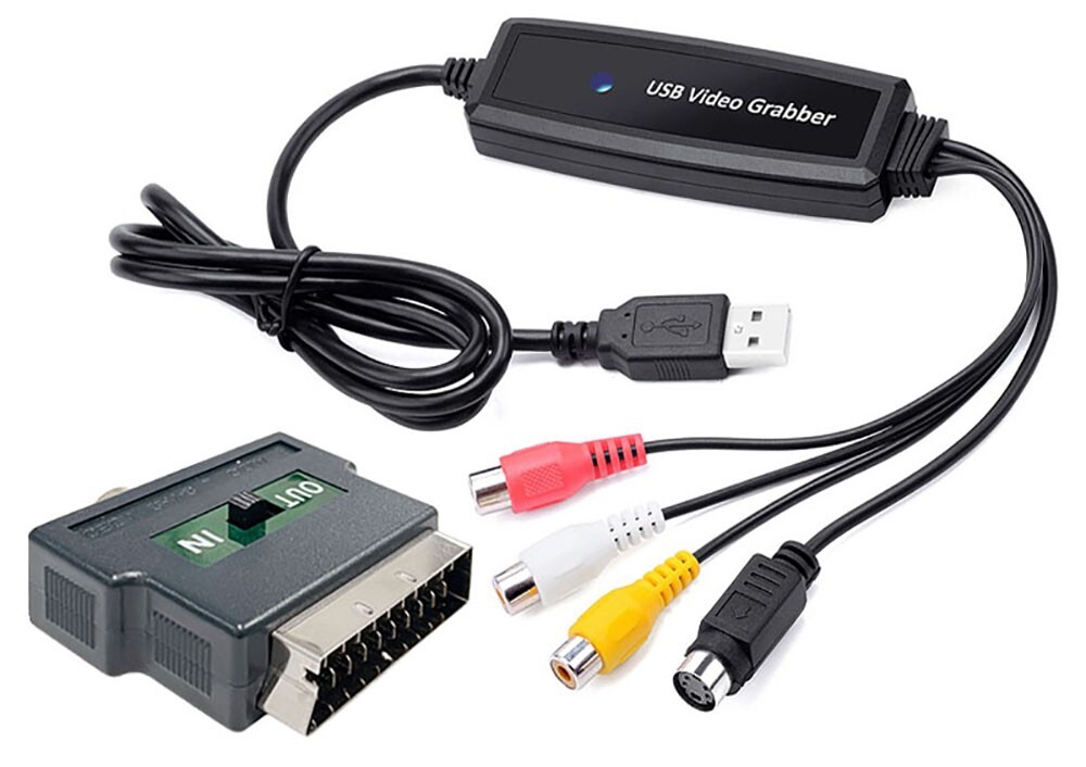 Premium Composite RCA Scart RGB S-Video To USB Video Frame Grabber For PC