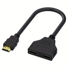 2PCS 4K HDMI Cable Splitter Adapter 2.0 Converter 1 In 2 Out 1 Male to 2 Female