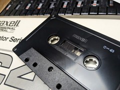 4-in-1 Maxell Test/Calibration audio cassette tape:L/R, level, speed/W&F,azimuth