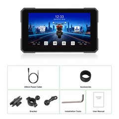 7″ Wireless CarPlay Android Auto Portable Screen Waterproof Motorcycle Navigator