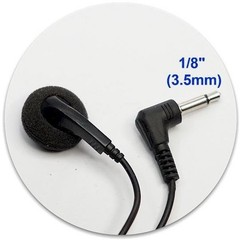 NEW Replacement Earbud Headphone for ALL Digital Voice Recorder ++FREE SHIP!