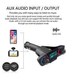 Wireless Bluetooth FM Transmitter Car Stereo Audio MP3 AUX Adapter USB Charger
