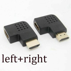 4K HDMI Adapter Right + Left + 90° Angle Male to Female Type Port Angled adaptor