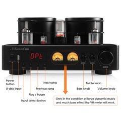 Douk Audio Hybrid Stereo Tube Integrated Amplifier with Bluetooth USB COAX OPT