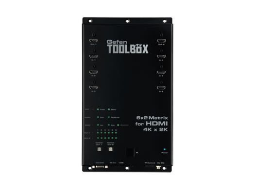 Gefen GTB-HD4K2K-642-BLK 6×2 Matrix Switcher for HDMI 4Kx2K Black