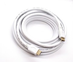 30Ft High-Speed HDMI 2.0 With Ethernet Cable 4K@60Hz 26AWG CL3 White Color