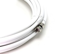 White, High Speed RG6 Coax, High Frequency Coaxial Cable, 150 Feet (45 Meter)