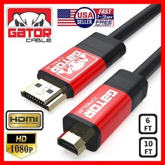 Micro HDMI to HDMI Cable Adapter Converter 4K GoPro HERO 7 6 5 4 3 Camera 60Hz