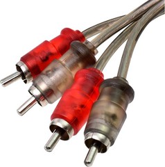 1/4PACK RCA Audio Cable Twisted Pair with Noise Reduction Interconnect Amp Wire