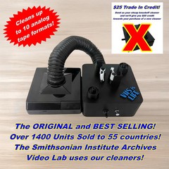 VHS Mold Cleaner Betamax Analog Tape Removal System w/Vacuum to Capture Mold!