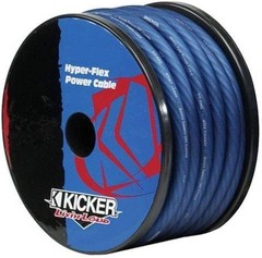 25 FEET ROLL 0/1 AWG KICKER OFC POWER CABLE SPOOL BLUE 0 GAUGE