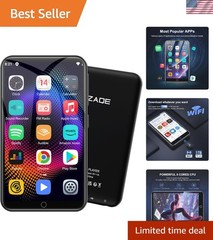 Portable 80GB MP3 Player with Bluetooth, Touch Screen & 40-Hour Battery