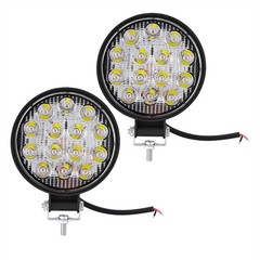 2 x 4.5” Round LED Work Light Bar Flood Spot Pods Offroad Fog Driving ATV Truck