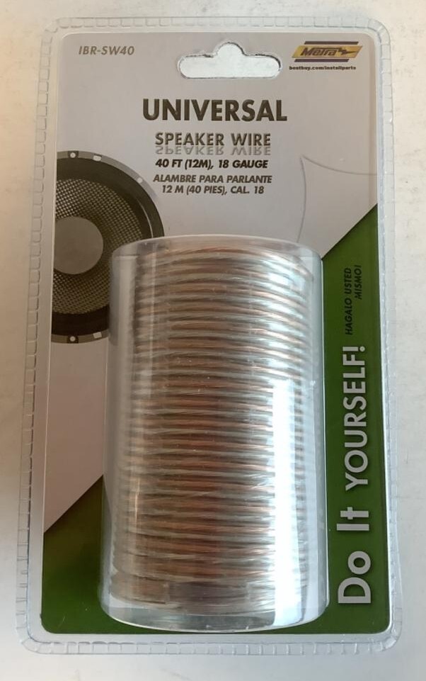 NEW Metra 18-Gauge Speaker Wire 40′ feet Cable Cord Car Stereo Sub & Home Audio