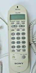 Vintage SONY IT-ID20 White STREAM PHONE Caller ID with Call Waiting Landline