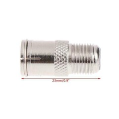 Set of 2 Quick Fit F Connector Male Plug To Female Adapter – Push On RF Coaxial