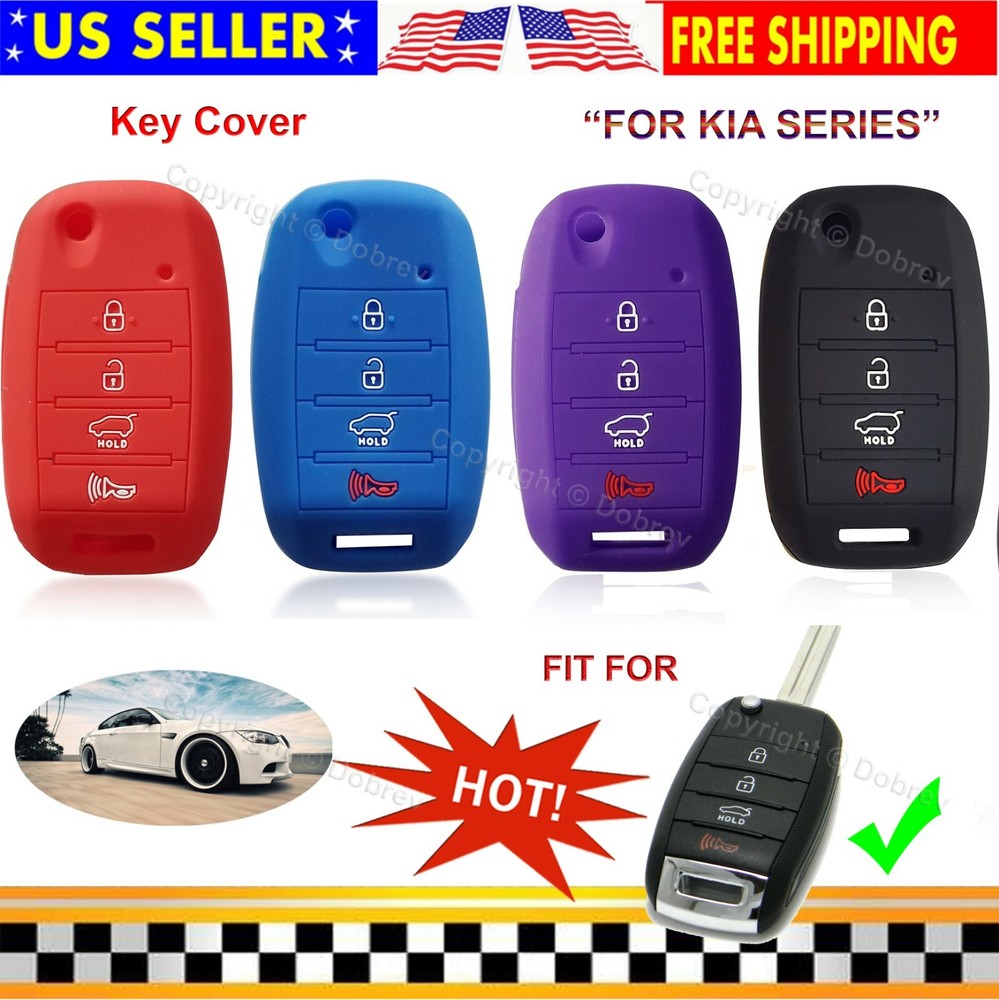 Silicone Case Keyless Entry Protector Cover for Kia Sorento Soul Fold Key Fob
