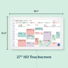 SKYLIGHT 27″ MAX Aluminum SHADOW BOX Touchscreen Family Organizer
