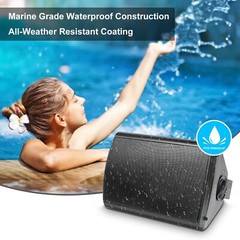 Herdio 4x 6.5″ 800W Outdoor Bluetooth Speakers Waterproof Wall Mount Speaker