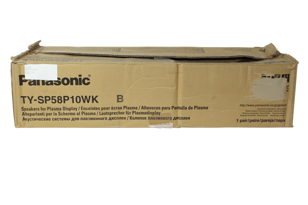 Set of 2 Panasonic TY-SP58P10WK Stereo Speakers Professional -Black