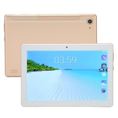 .›(Gold)8 Inch Tablet 6GB RAM 128GB ROM Dual SIM 4G LTE FHD Screen Dual