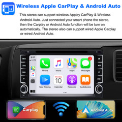 Apple CarPlay For Toyota DVD Player Android Auto Car Stereo Radio GPS BT AM FM
