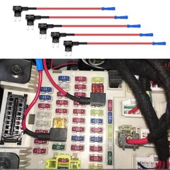 HAOBO 5-Pack Add-A-Circuit Fuse Tap, 12V Standard Mini Micro2 and Low Profile Ta