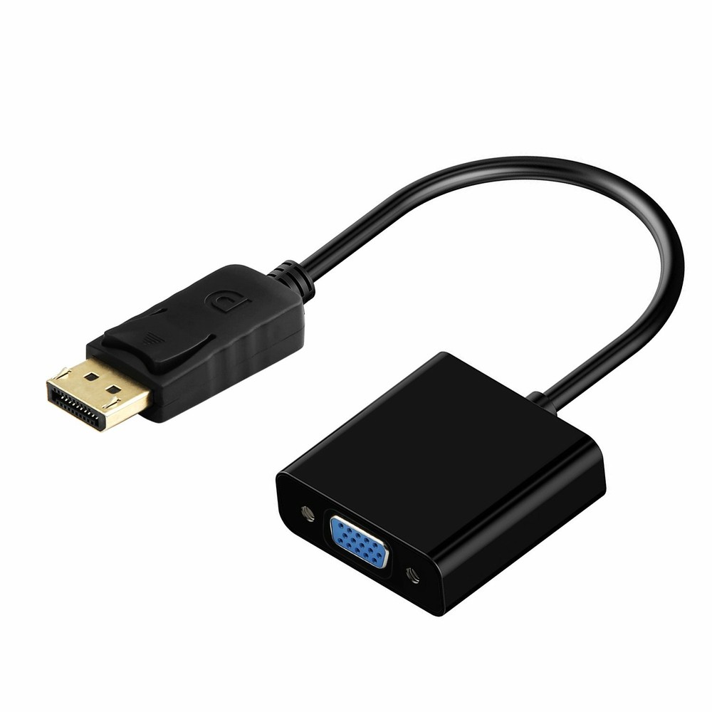 DisplayPort Male DP to VGA Adapter Cable cord 1080P laptop desktop Game Monitor