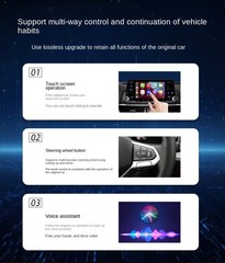 2-in-1 Wireless Wifi Apple CarPlay Android Auto USB Navi GPS Plug & Play Adapter