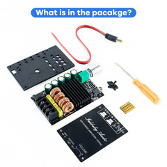 200W Bluetooth 5.0 TPA3116D2 Mini Stereo Amplifier Board for DIY Speakers