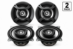 4 x Pioneer TS-F1034R 4″ 2-Way Car Speakers 150W Max Coaxial