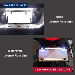 License Plate Light, License Tag Screw Bolt LED, Super Bright 12V Waterproof Lic