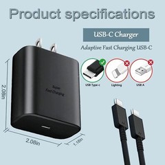 ⚡45W Wall Adapter Fast Power Phone Charging Cord For Samsung Galaxy S22 S23 S24+