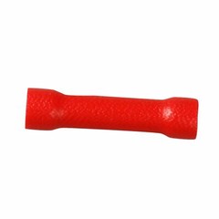 100Pcs Butt Wire Connectors Crimp Terminals Electrical 22-18 AWG Red NEW
