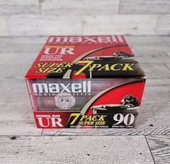 MAXELL UR 90 Normal Bias Cassette Tapes NOS Audio 7 Pack
