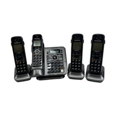 Panasonic KX-TG7641 DECT 6.0 PLUS Base & 4 Cordless Handsets KX-TGA660