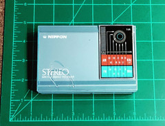 Nippon AM/FM 2Band Receiver Radio Light Blue Hong Kong British Design Reg Pend.
