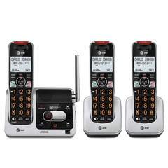 DECT 6.0 Cordless Phone System with 3 Handsets, Answering Machine, Call Blocking