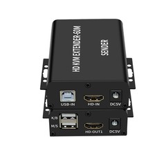 60M Video Extension Hub Adapter HDMI KVM USB-A RJ45 Lan Ethernet Extender