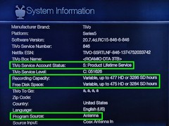 TIVO ROAMIO OTA VOX ~ LIFETIME TIVO SERVICE ~ UPGRADED 3TB HDD ~ 477 HOURS ~ TE3